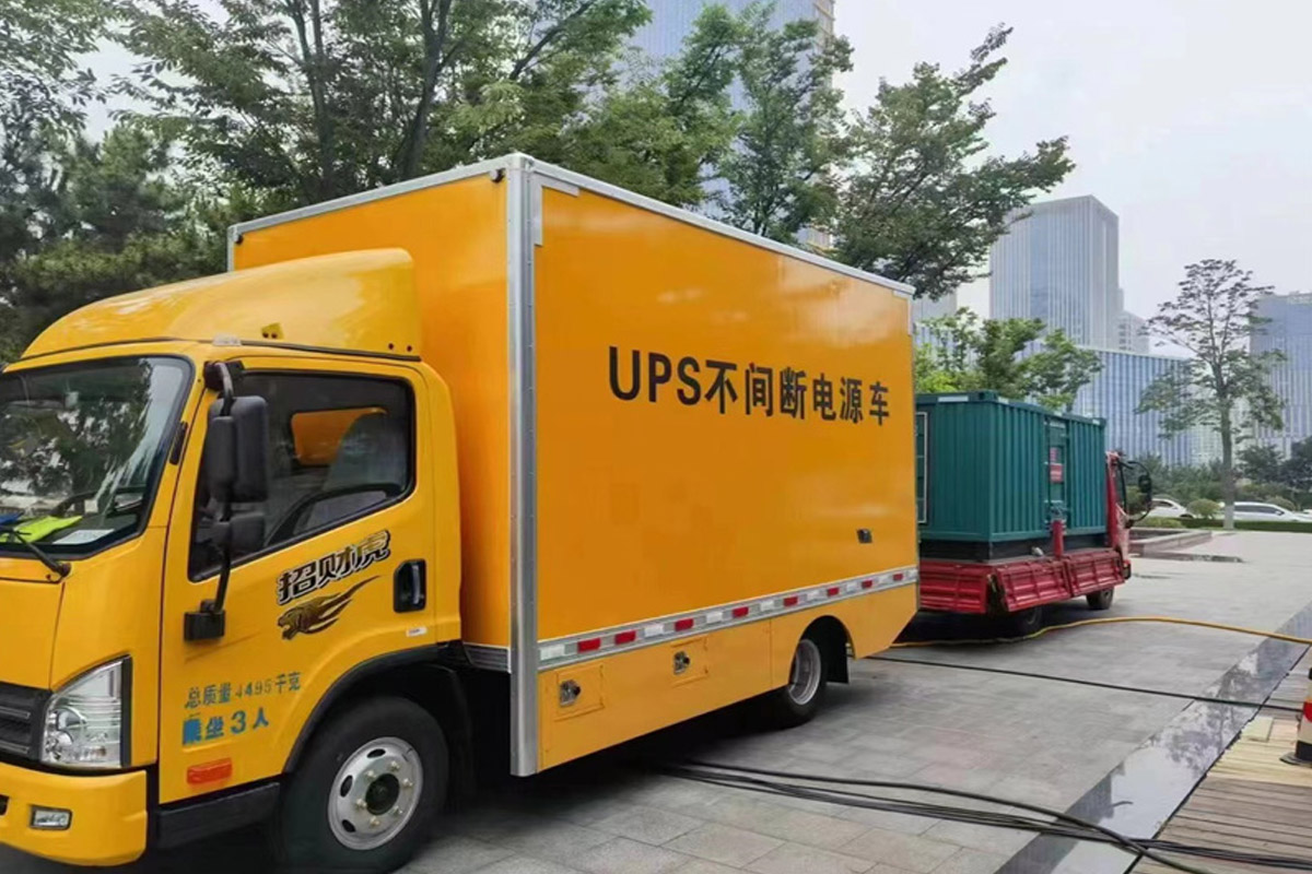 绥化发电机租赁施工现场